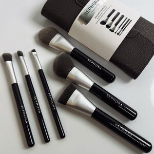 Sephora Black and Silver Brush Collection